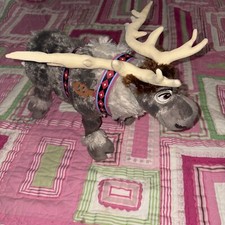DISNEY FROZEN SVEN REINDEER PLUSH 16 POSEABLE STUFFED TOY ELK Stuffed Animal