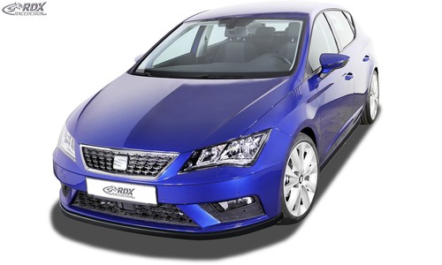 RDX Frontspoiler für SEAT Leon 5F Facelift 2017-2020 schwarz hochglanz Lippe - Picture 3 of 4