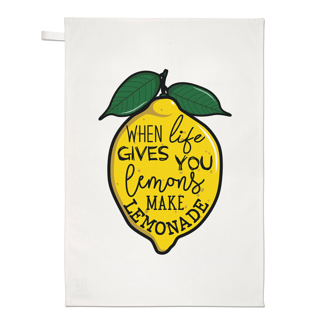 When Life Gives You Lemons Make Lemonade Tea Towel Dish Cloth Inspirational