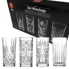 Bicchieri Misti per Cocktail in Cristallo Mixology Tumblers Set 4pz - Splende...