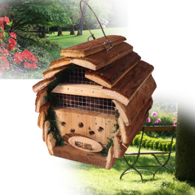 Mauk Insektenhotel 16x14x16cm Insektenhaus Nistkasten Brutkasten Insekten Bienen