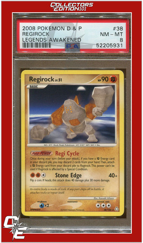 Regirock graded PSA 8 for sale on eBay