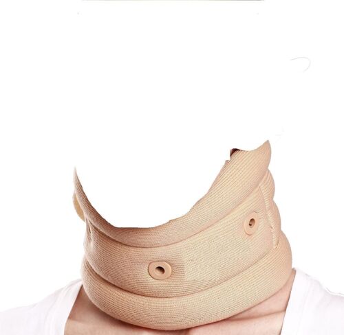 Cervical Collar Soft with Support Color Beige For Unisex Large Size - Picture 1 of 2