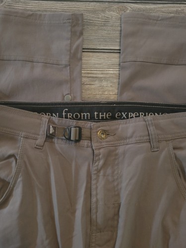 Prana Brown Vintage Womens Straight Cargo Roll-Up Pants Size Small SmlX32L ☆EUC☆ - Picture 3 of 9
