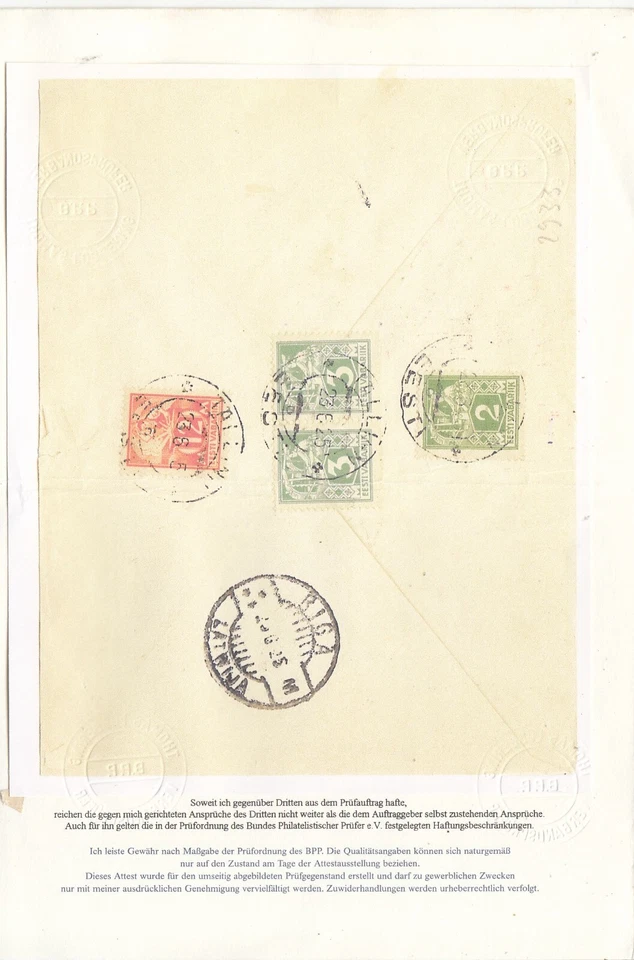 RS25667/ESTONIA — MI NO 34A + 36A (ПАРА) + 57 + 48B / 52B НА ОБЛОЖКЕ + СЕРТИФИКАТ - Изображение 4 из 4