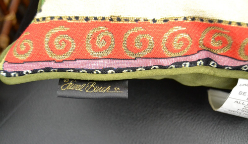 Laurel Burch Gatos Tapiz Almohada Navidad Medias Cuadradas 18x18 Verde Nuevo sin Etiquetas - Imagen 4 de 4