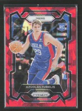 2023-24 Panini Prizm #283 Azuolas Tubelis Prizms Red Ice Philadelphia 76ers (S)