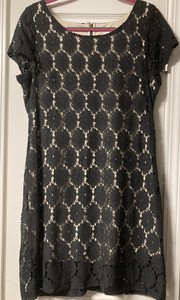xhilaration black lace dress
