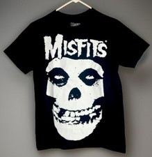 Rock Band Misfits Classic Skull With Logo Black Tee Shirt Sz Small 34/36 NWOT
