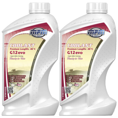 Kühlerschutz Premium Longlife MPM Kühlmittel 2x 1L G12+ gebrauchsfertig -40°C
