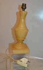 ANCIEN PIED DE LAMPE DE CHEVET BUREAU NOTAIRE EN ALBATRE PAS BOUILLOTTE LUSTRE