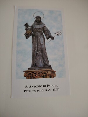 Antonius von Padua mit Gebet, Heiliger, Postkarte Holy Card S24