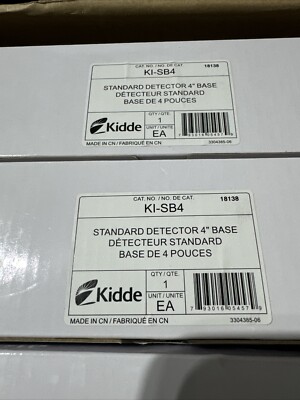 Kidde KI-SB4 Standard Detector Mounting Base w/ 4-inch Trim Skirt