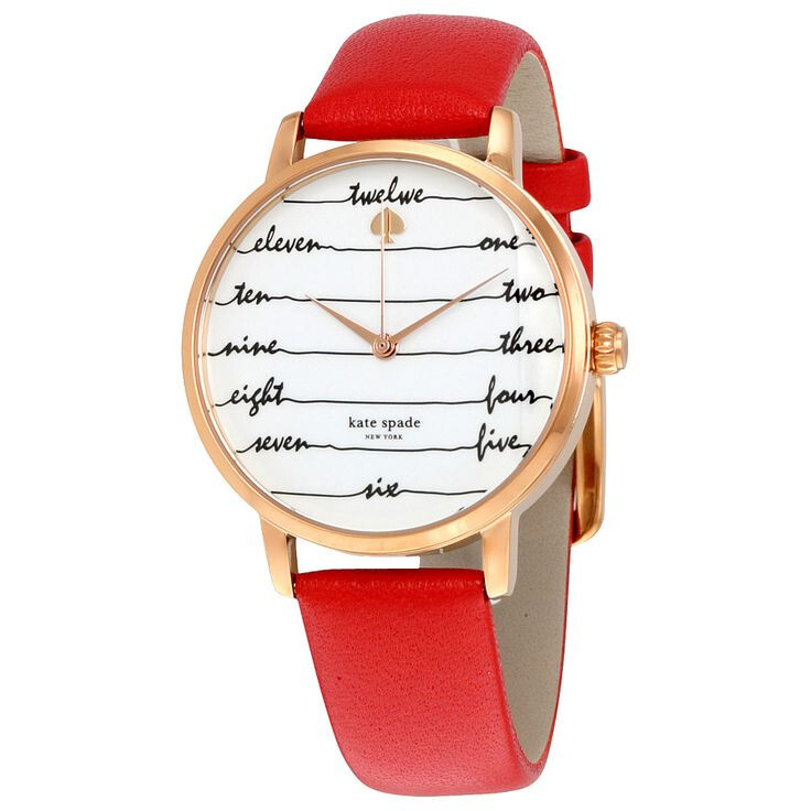 Kate - Spade Metro Chalkboard Cream Dial Ladies Watch 34mm $250 Kate - Spade Metro Chalkboard Cream Dial Ladies Watch 34mm $250