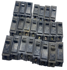 GENERAL ELECTRIC CIRCUIT BREAKER 1 POLE 20A 120/240V Type THQB,THQL LOT OF 3  