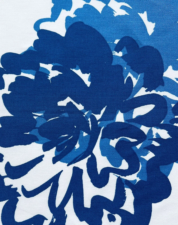 "Antiguo panel floral azul tamaño 15x15"" tela Duralee vintage 100 % algodón RP67" Foto 2 de 3