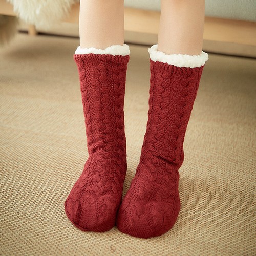Women Ladies Soft Fluffy Long Bed Socks Winter Warm Lounge Slipper Fleece Socks☆ - Picture 13 of 31