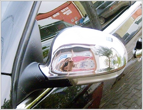 Chrome Mirror Cover 2 pcs STAINLESS STEEL For VW EOS from 2007 to 2009 - Picture 5 of 12