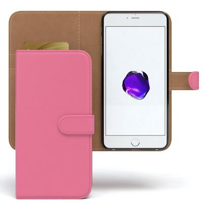 Tasche für Apple iPhone 8 / 7 Plus Case Wallet Schutz Hülle Cover Pink