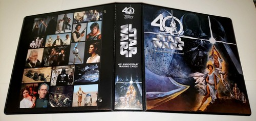 STAR WARS 40th Anniversary Custom 3-Ring Binder Trading Card Album - Picture 2 of 5