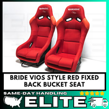 Pair Bride Vios 3 Iii Red Seats Low Max Racing Seat Black Backrest W Rails Us