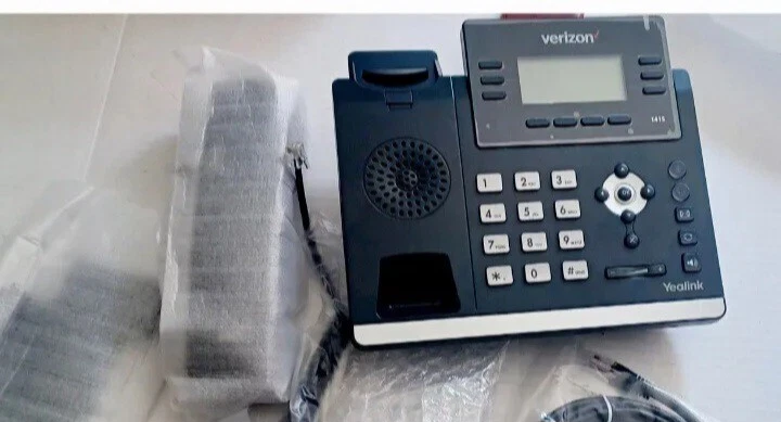 VERIZON YEALINK.T41S IP Black Desk Phone New/Open Box NO AC ADAPTERS Foto 2 de 4