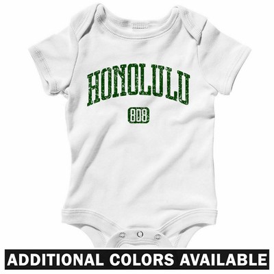 Honolulu 808 One Piece Hawaii State Hi Baby Infant Creeper Romper Nb To 24m Ebay