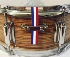 x2 SnareFlair Custom Snare Drum 🥁 Straps Red White Blue Patriot Flag Percussion