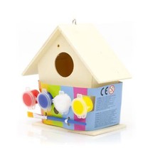 Childrens Paint Your Own Wooden Birdhouse Packs Craft Kits For Kids