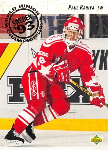 1992-93 Upper Deck #586 Paul Kariya RC Rookie Ducks Blues Predators Avalanche