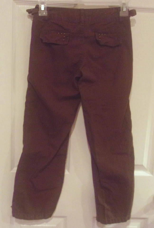 Девочек XHILARATION ~ коричневый Khakis брюки ~ размер 8 ~ новый ~ вязаный Chinos саржи - Изображение 4 из 4