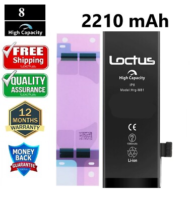 LOCTUS High Capacity mAh Internal Replacement Battery for iPhone Li-Ion New