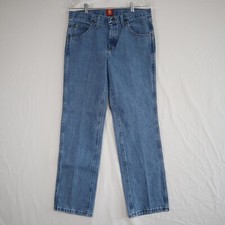 Wrangler Jeans Mens 32x30 36MWZ Cowboy Cut Slim Fit Western 5-Pocket Denim Blue