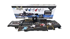 30-Inch Black Toy Navy Aircraft Carrier Realistic Sounds Runway Lights 5 Jets