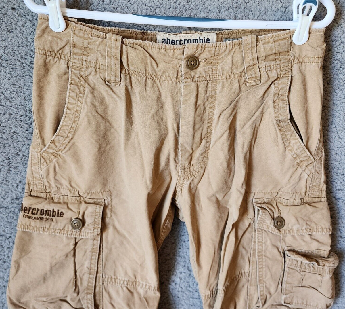 VTG Abercrombie & Fitch Y2K Burmac Cargo Pants Khaki Beige