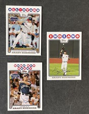 2008 Topps Grady Sizemore 3 Cards (#380, Update #UH154, Update #UH233)