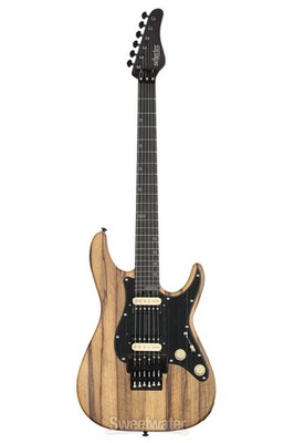 Schecter Sun Valley Super Shredder Exotic FR Electric Guitar - Natural Black