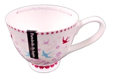 Portobello By Inspire 16oz Mug Birds Soup Bowl Cup Teacup England Bone China