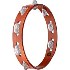 Meinl Percussion 10" Single Row Traditional Wood Steel Jingles Tambourine
