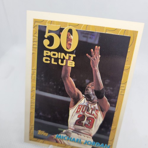 1993-94 Topps #64 50 Point Club Michael Jordan Chicago Bulls Excellent - Picture 2 of 4