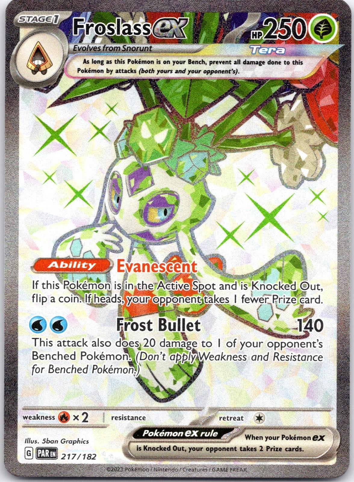 Froslass ex 217/182 Ultra Rare Paradox Rift Holo NM