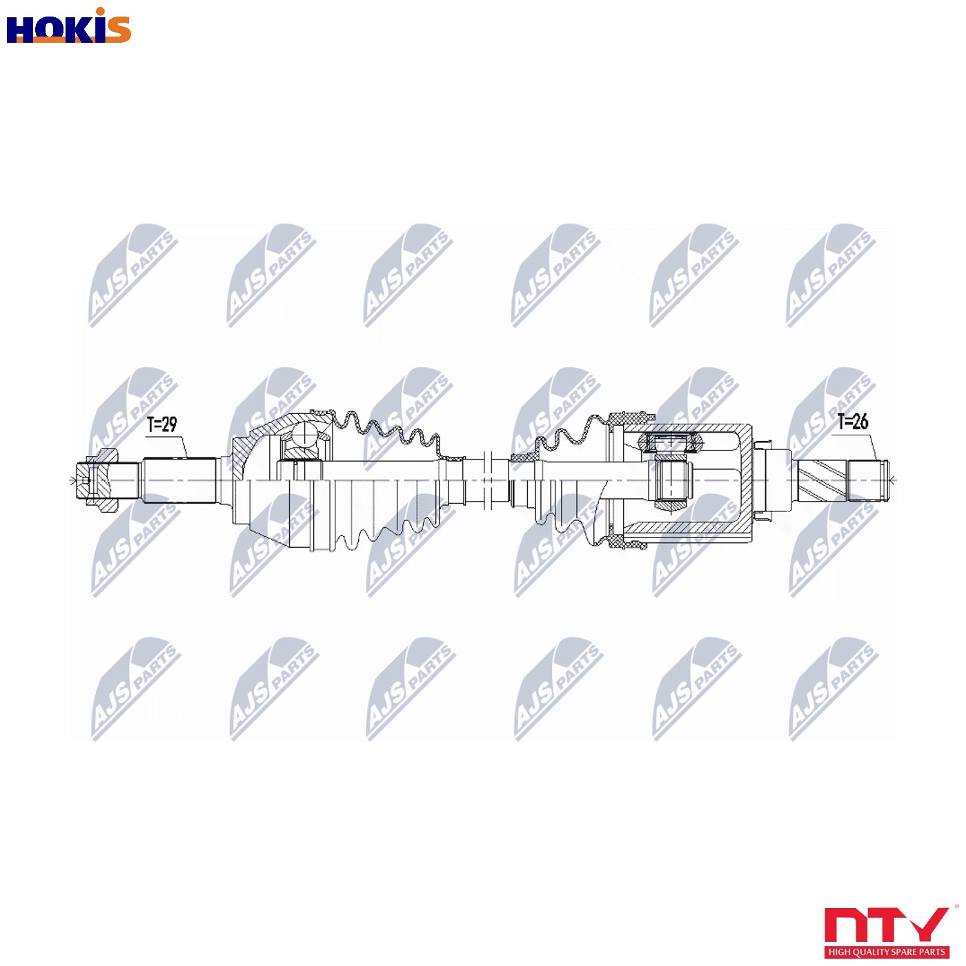 DRIVE SHAFT NPW-NS-098 FOR NISSAN HRA2DDT 1.2L 4cyl JUKE - Image 8