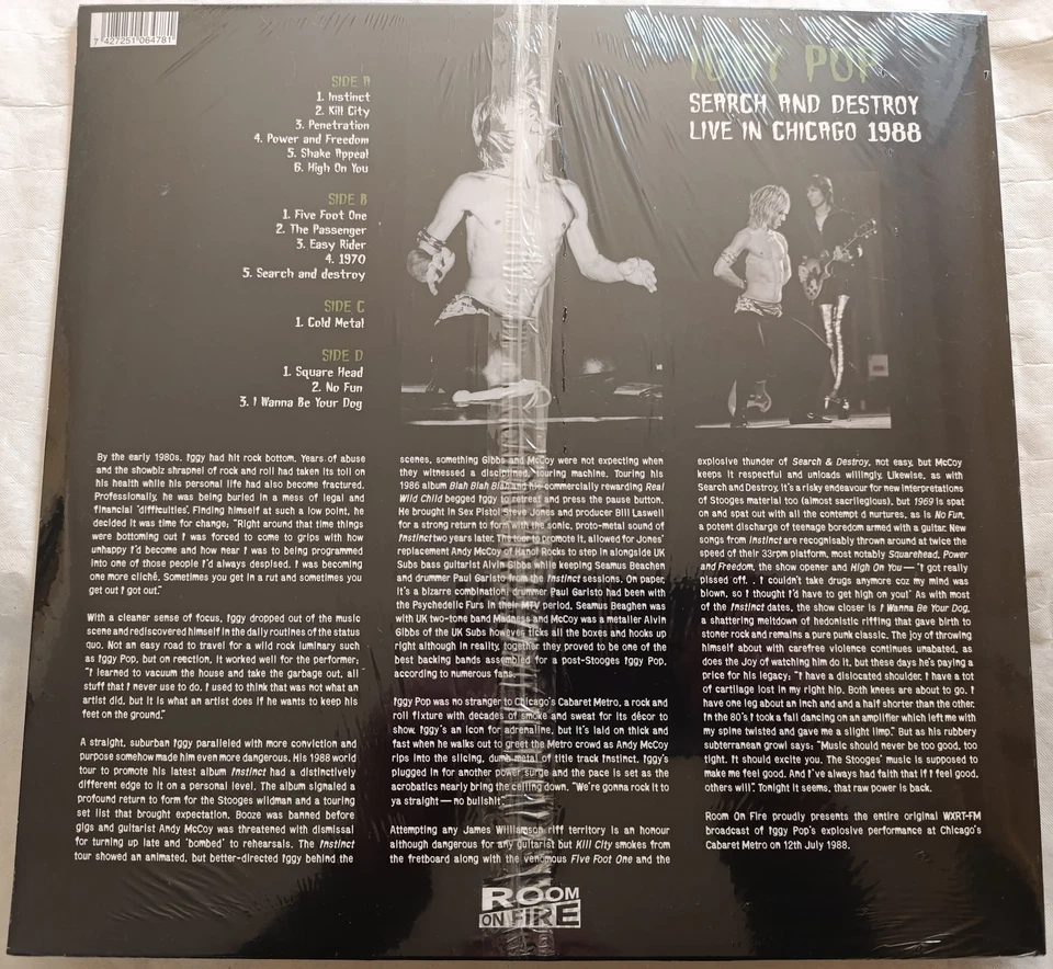IGGY POP search and destroy  2 LP - Rare- - Photo 2/2