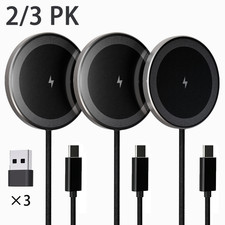 2/3pk Magnetic Wireless Charging pad,15W fast charging for iphone 17/16 series