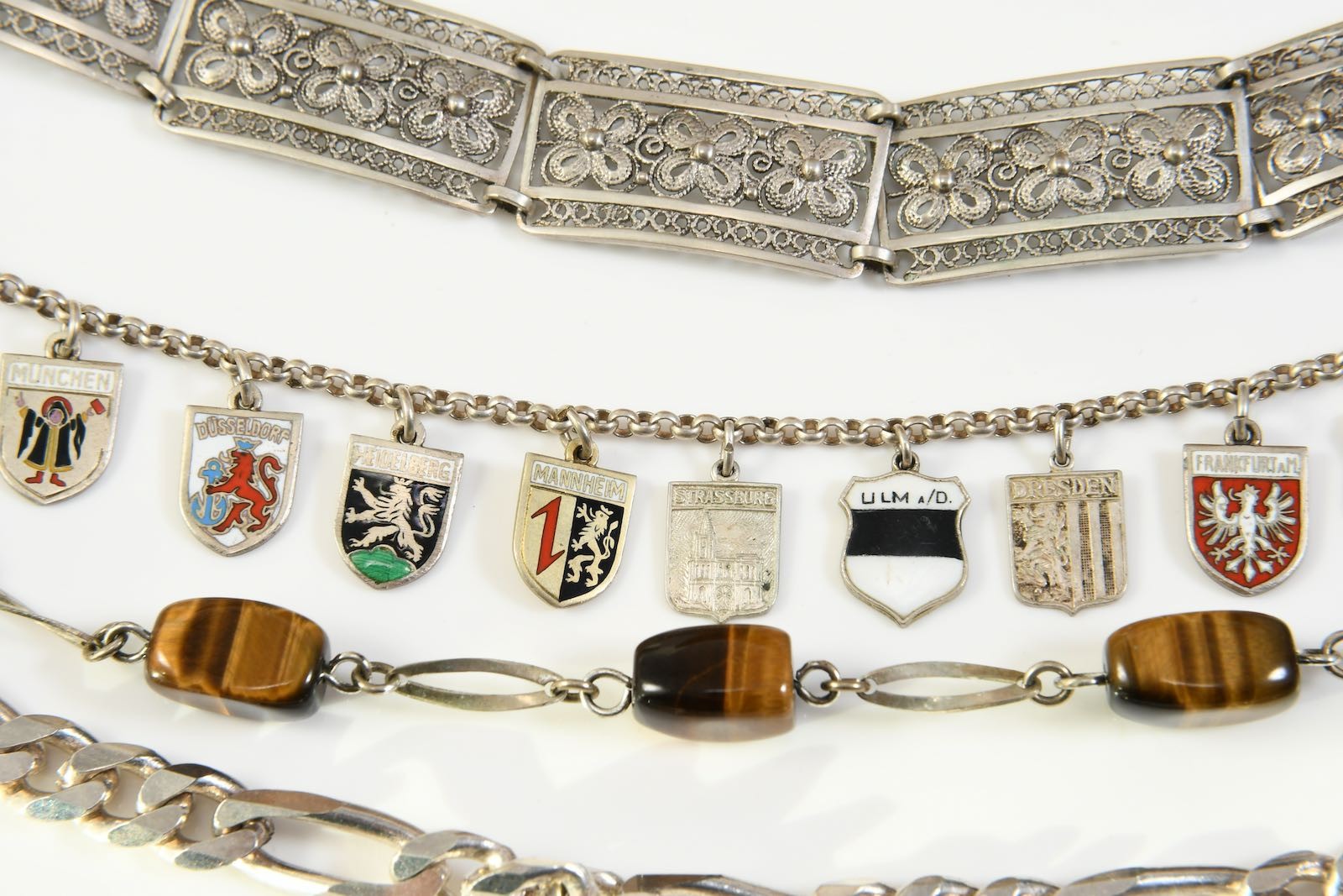 Q49k33-silver bracelets bangles bundle including … - image 5