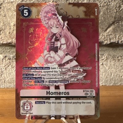 Bandai Digimon Card Game Homeros SEC Tamer BT24-102 Security Effect Holo