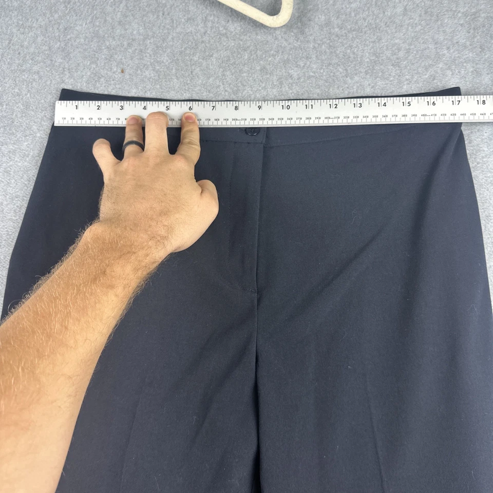 Focus 2000 Pants Womens 14 Blue Stretch Wide Leg Straight Career Work Office - Image 3 of 4