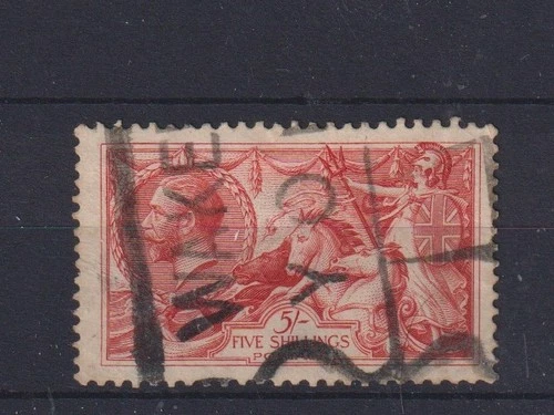 GREAT BRITAIN,  1913,  SG401 TYPE 109  5s ROSE-CARMINE, USED     CV £325+