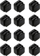 12 Pcs Sport Heavy Duty Cord Locks, Double Hole Drawstring Stopper Fastener Clip