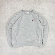 Fila Sweatshirt Womens Small Grey Small Logo Pullover